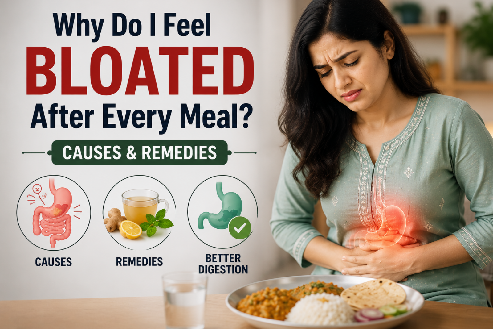 Why Do I Feel Bloated After Every Meal? Causes & Remedies